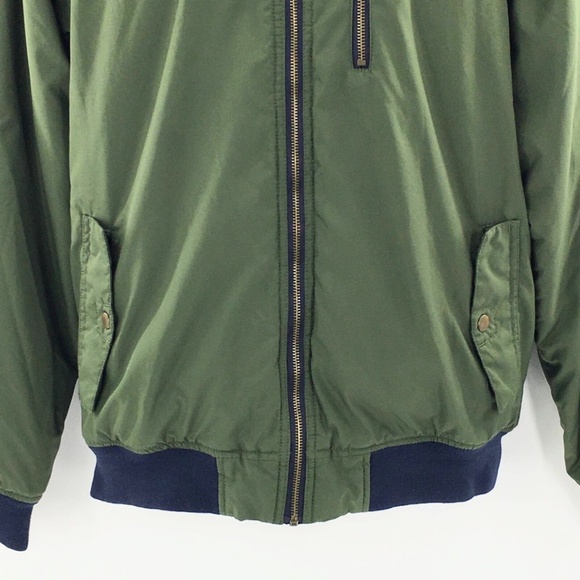 Vans Bomber Flight Mens Jacket Insulated with Poly Shell Olive Green Sz M - Picture 4 of 12